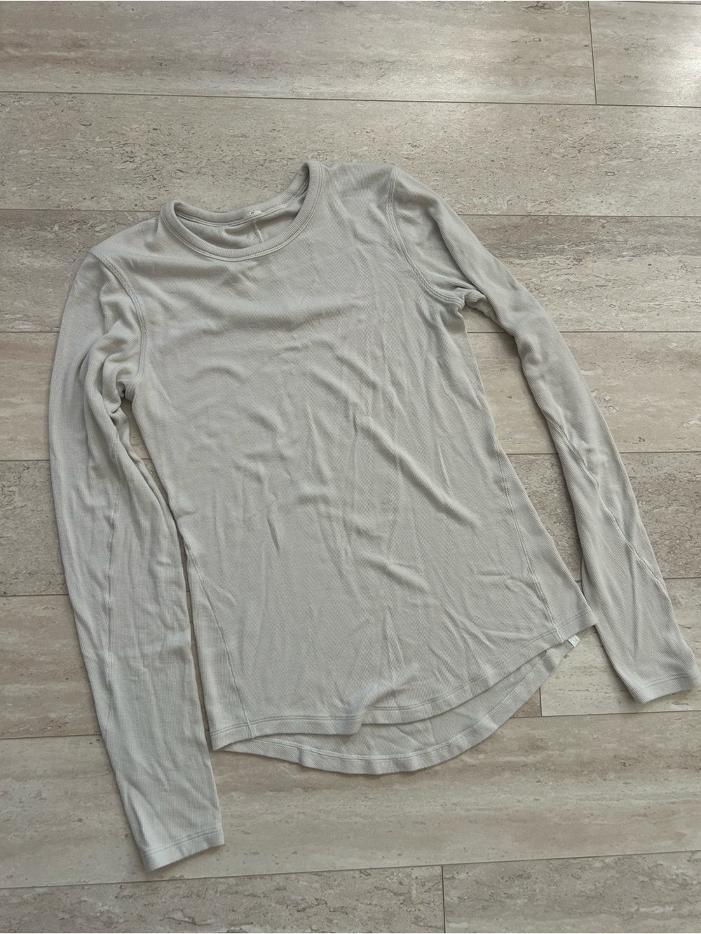 lululemon athletica Cream Long-Sleeve Crewneck Top